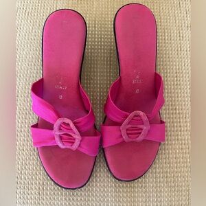 Women's Pink Slide Sandals